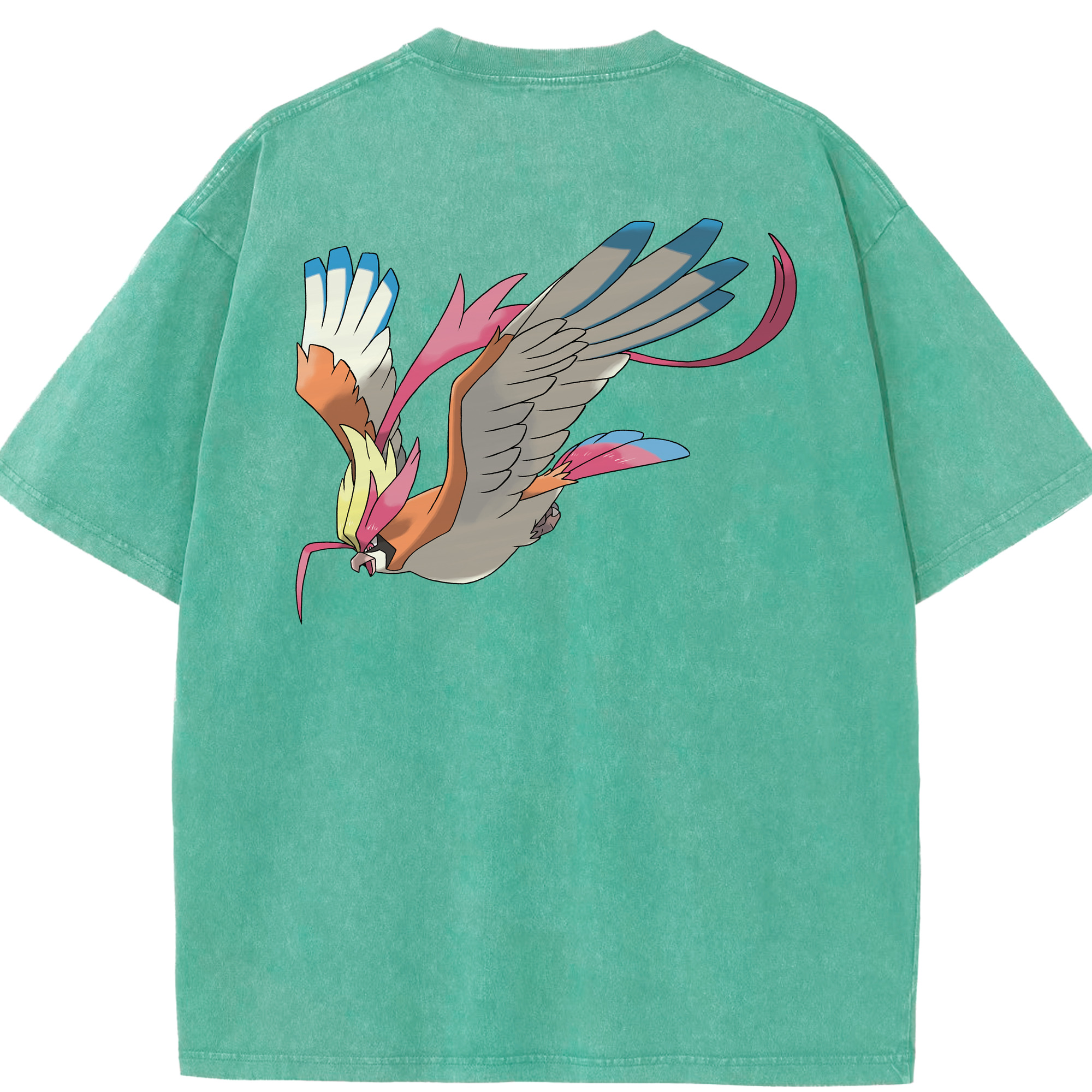 （画像用） ポケットモンスター Pokémon 綿100% ヴィンテージ風 半袖Tシャツ（背面プリント）